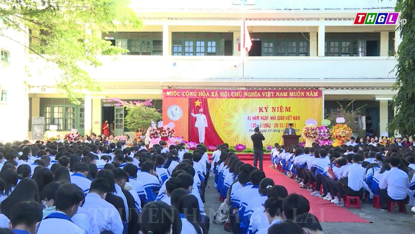 Trường THPT Lê Lợi tổ chức Lễ Kỷ niệm 41 năm Ngày Nhà giáo Việt Nam (20/11/1982 – 20/11/2023)