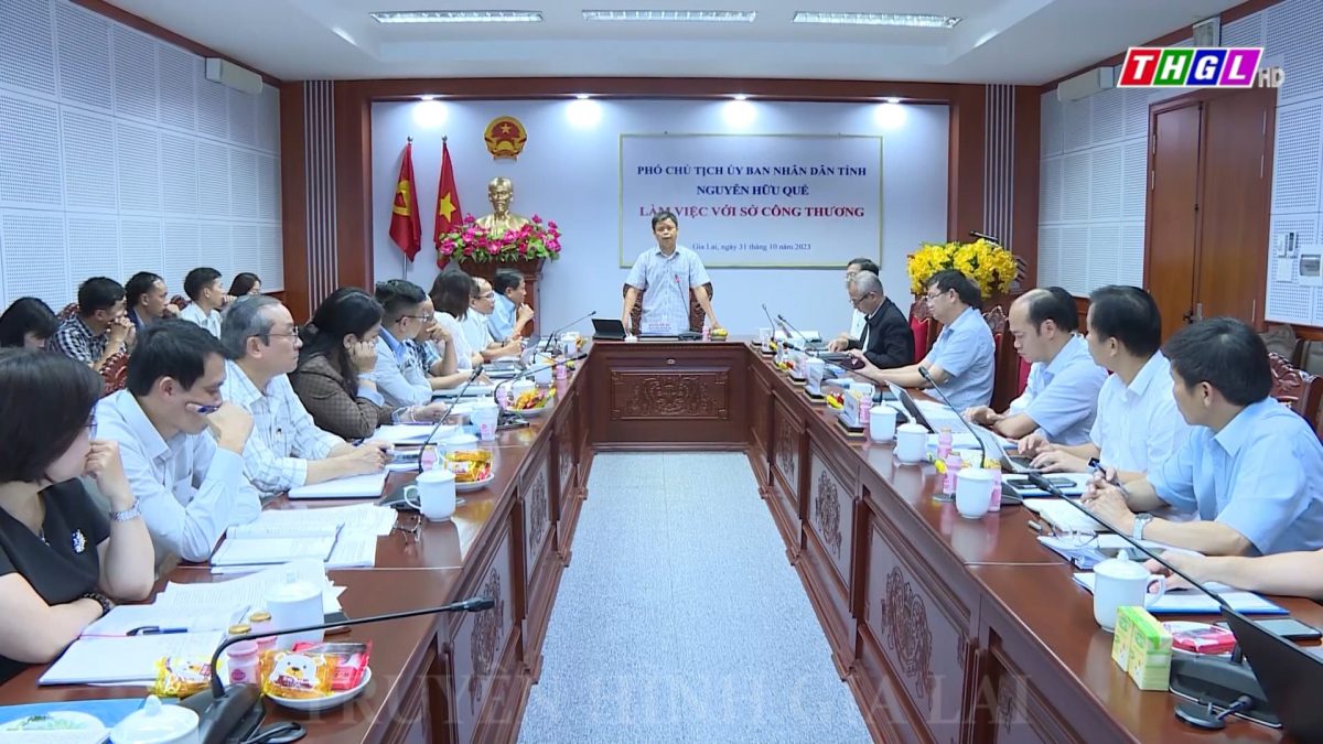 Phó Chủ tịch UBND tỉnh Nguyễn Hữu Quế làm việc với Sở Công Thương Gia Lai
