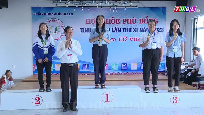 15 bộ huy chương được trao cho các kỳ thủ Cờ vua tại Hội khoẻ Phù Đổng tỉnh Gia Lai năm 2023