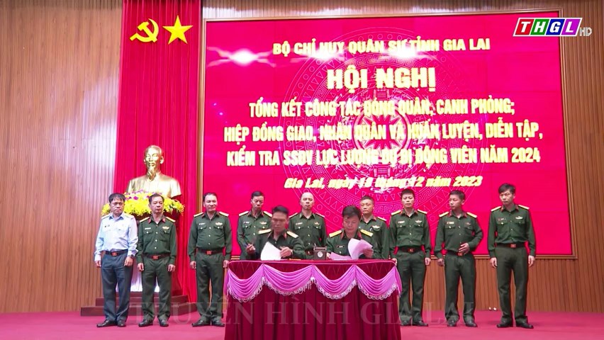 Bộ CHQS tỉnh Gia Lai tổ chức Hội nghị hiệp đồng giao, nhận quân năm 2024