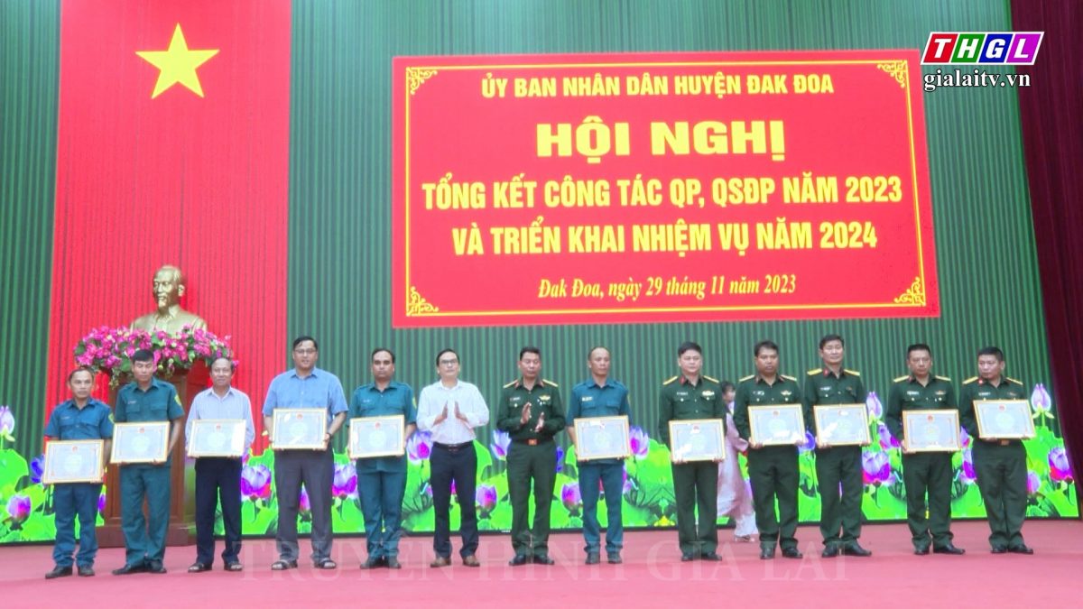 Huyện Đak Đoa tổng kết công tác quốc phòng, quân sự địa phương năm 2023