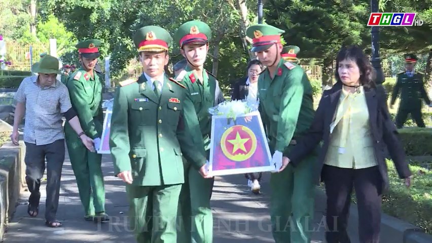 Lễ viếng, truy điệu và an táng 05 hài cốt Liệt sĩ tại Nghĩa trang Liệt sỹ tỉnh Gia Lai