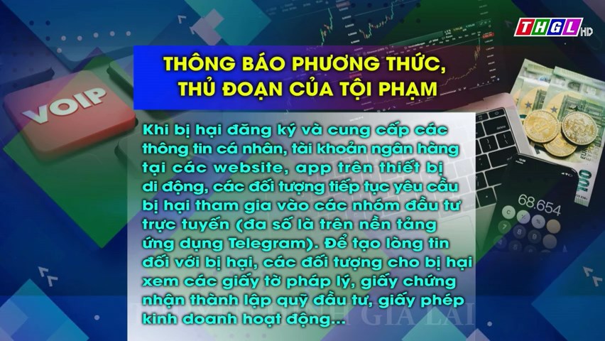 Thông báo phương thức, thủ đoạn của tội phạm
