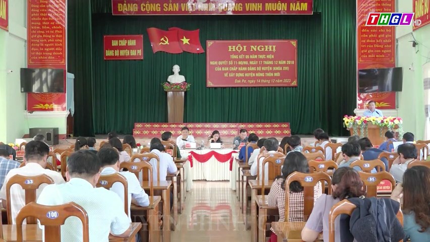 Đak Pơ tổng kết 5 năm thực hiện Nghị quyết 11 – NQ/HU về xây dựng Huyện nông thôn mới