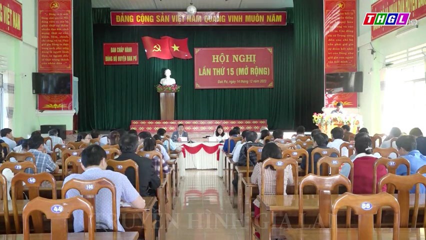 Hội nghị Ban Chấp hành Đảng bộ huyện Đak Pơ lần thứ 15 (mở rộng)
