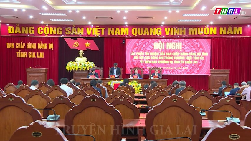 Hội nghị lấy phiếu tín nhiệm của Ban Chấp hành Đảng bộ tỉnh đối với các đồng chí trong Thường trực Tỉnh ủy, Ban Thường vụ Tỉnh ủy khóa XVI