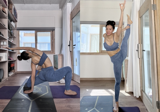Phương Trinh Jolie lấy lại dáng sau sinh nhờ yoga