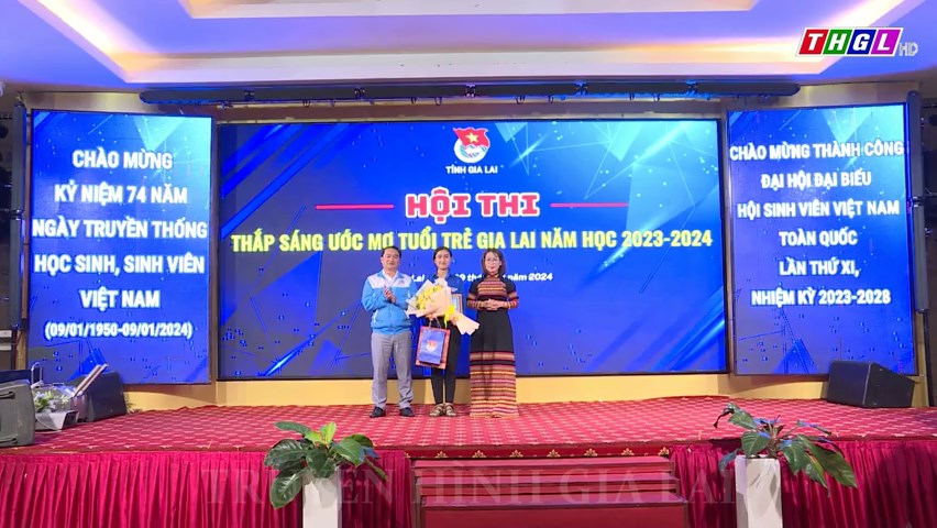 Đoàn trường THPT Nguyễn Thị Minh Khai đạt giải nhất Hội thi Thắp sáng ước mơ tuổi trẻ Gia Lai