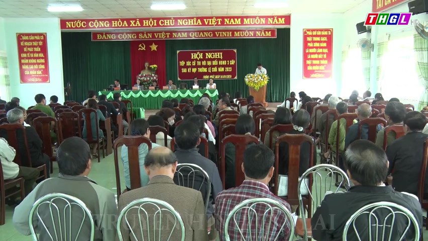Đại biểu HĐND 3 cấp tiếp xúc cử tri tại phường Thống Nhất, TP. Pleiku