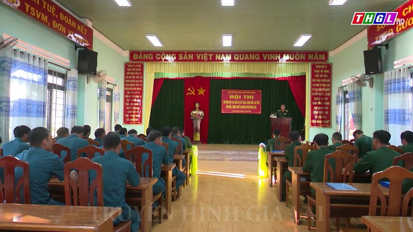 Ban CHQS huyện Ia Grai tổ chức Hội thi Mô hình học cụ, vật chất huấn luyện năm 2024