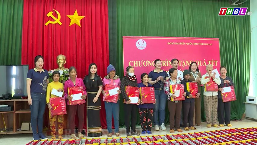 Đại biểu Quốc hội tỉnh Gia Lai thăm, chúc Tết, tặng quà cho các hộ nghèo, hộ khó khăn tại huyện Ia Grai và huyện Chư Păh