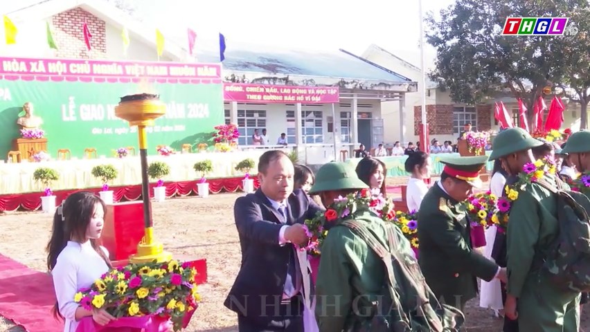 Phó Chủ tịch UBND tỉnh Dương Mah Tiệp dự Lễ giao – nhận quân năm 2024 tại huyện Ia Pa