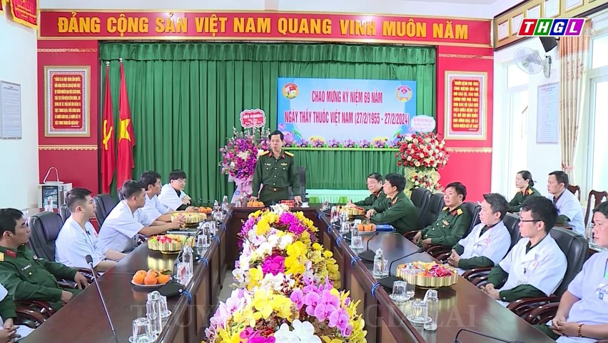 Lãnh đạo Binh đoàn 15 chúc mừng Bệnh viện Quân y 15 nhân Kỷ niệm 69 năm Ngày Thầy thuốc Việt Nam