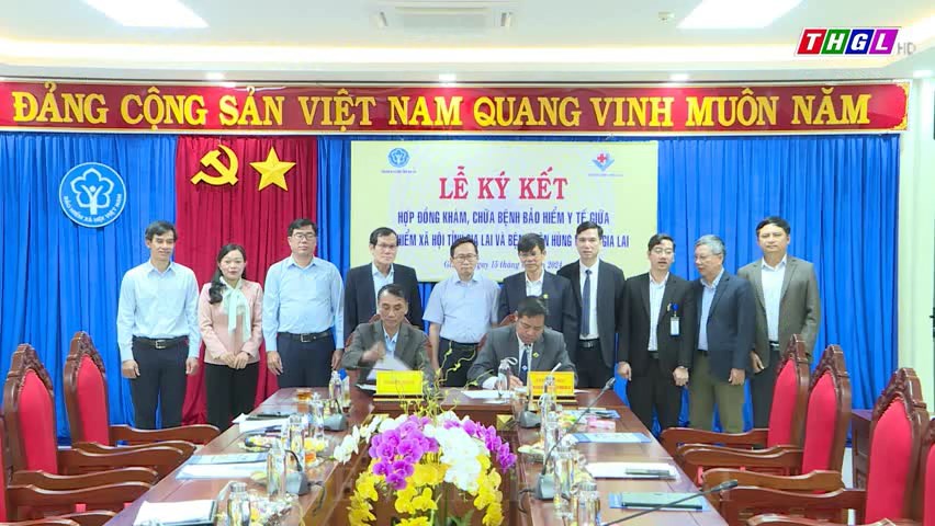 Lễ ký kết hợp đồng khám, chữa bệnh BHYT giữa BHXH tỉnh và Bệnh viện Hùng Vương Gia Lai