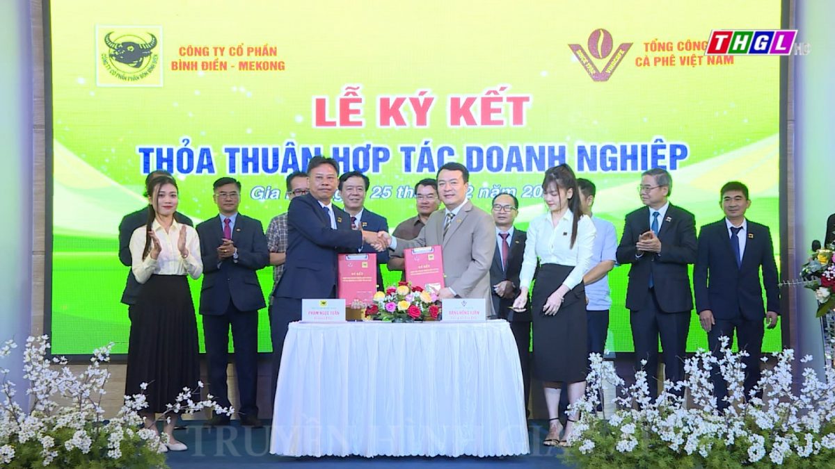 Lễ ký kết thoả thuận hợp tác giữa Công ty CP Bình Điền – Me Kong và Tổng Công ty Cà phê Việt Nam