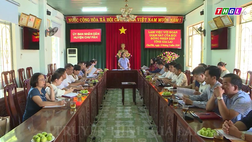 Tổ công tác số 2, Đoàn giám sát của HĐND tỉnh Gia Lai giám sát tại huyện Chư Păh