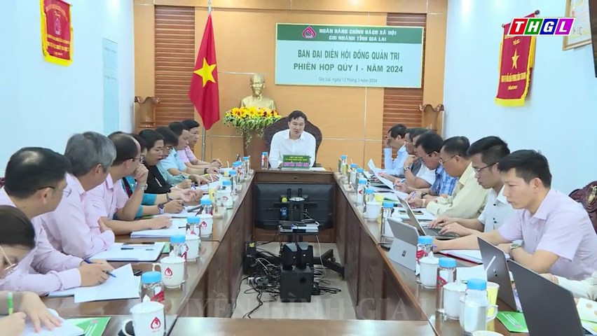 Phó Chủ tịch UBND tỉnh Gia Lai Nguyễn Tuấn Anh làm việc với Ban đại diện Hội đồng quản trị Ngân hàng CSXH tỉnh Gia Lai