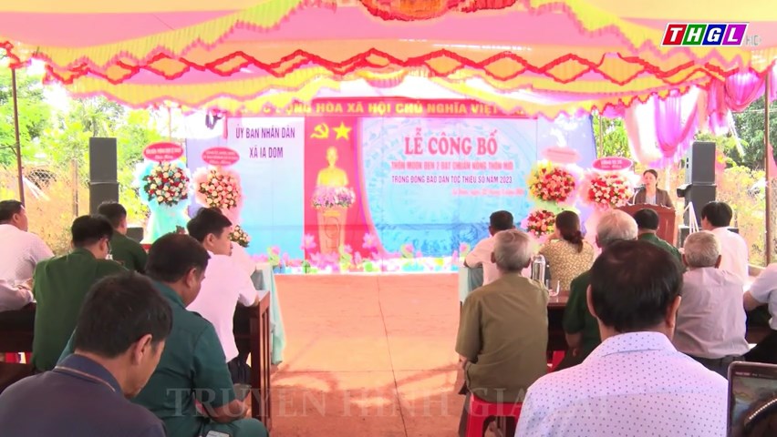 Thôn Mook Đen 2, xã Ia Dom, huyện Đức Cơ đạt chuẩn nông thôn mới năm 2023