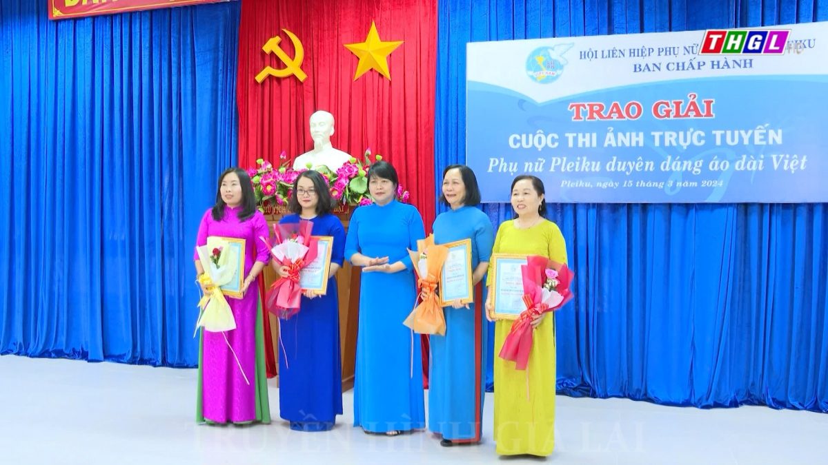 Trao giải cuộc thi ảnh trực tuyến “Phụ nữ Pleiku duyên dáng áo dài Việt” năm 2024