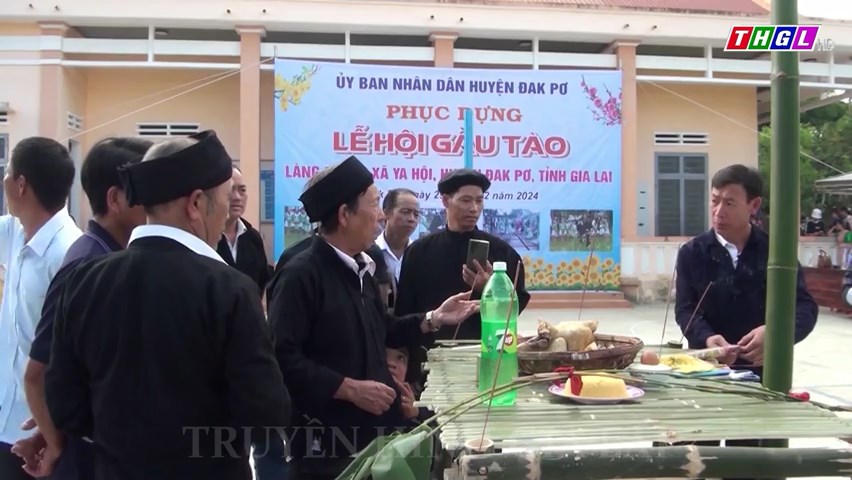Đak Pơ tổ chức phục dựng Lễ hội Gầu tào tại làng Mông, xã Ya Hội