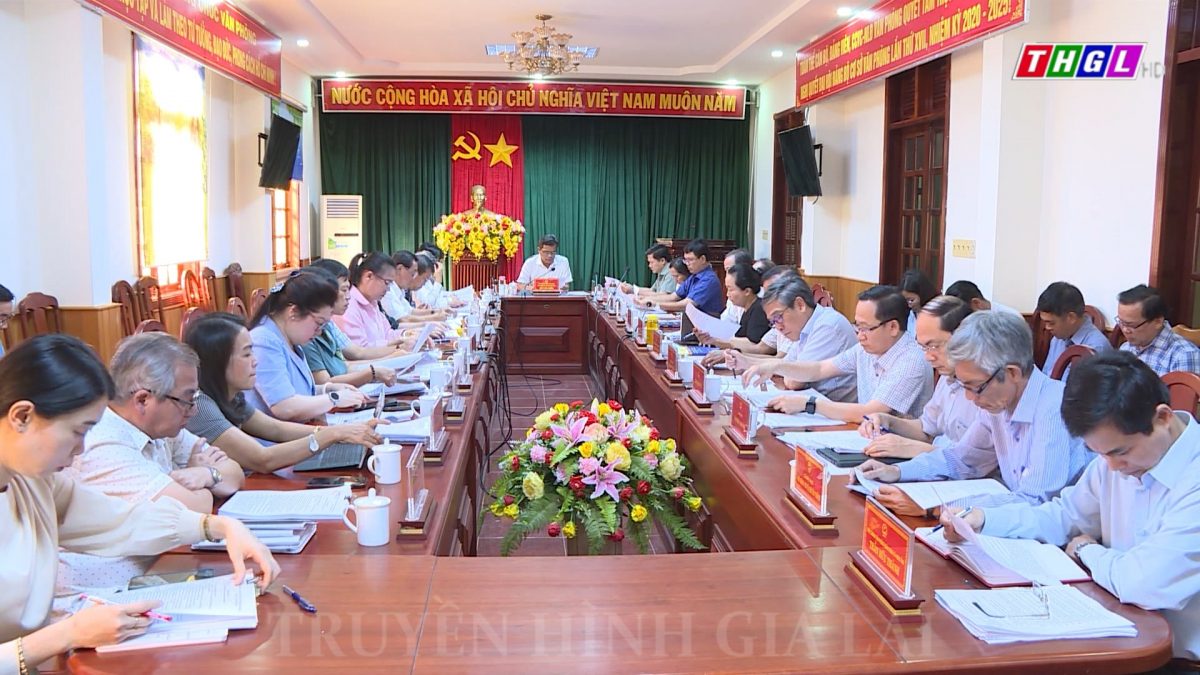 Thường trực HĐND tỉnh Gia Lai tổ chức phiên họp bàn, thống nhất dự kiến chương trình tổ chức Kỳ họp thứ 18 (chuyên đề), HĐND tỉnh khóa XII, nhiệm kỳ 2021-2026