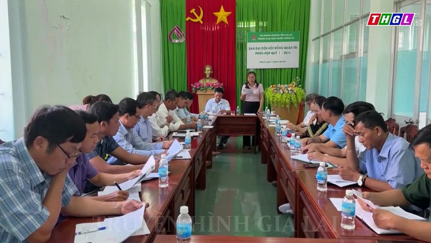 Ban đại diện Hội đồng Quản trị Ngân hàng CSXH huyện Krông Pa họp phiên Quý I/2024