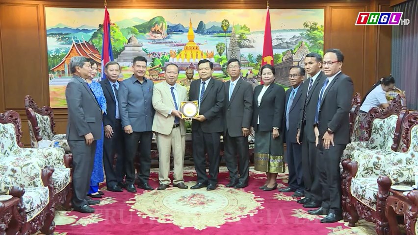 Đoàn cán bộ cấp cao tỉnh Gia Lai thăm, chúc Tết tỉnh Champasak (nước Cộng hòa dân chủ nhân dân Lào)